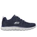 Skechers Men's Track - Front Runner Sneaker | Size 9.5 Wide | Navy/Gray | Textile/Synthetic | Machine Washable