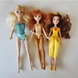 Disney Toys | Disney Frozen Anna Elsa Beauty & The Beast Belle Dolls Lot Toys Singing | Color: Blue/Yellow | Size: Osg
