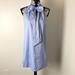 J. Crew Dresses | J. Crew Tie-Neck Oxford Cotton Shift Dress | Color: Blue | Size: 0