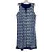 J. Crew Dresses | J. Crew Blue And White Zig Zag Print V-Neck Sleeveless Cotton Dress Size 12t | Color: Blue/White | Size: 12