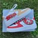Nike Shoes | Custom Nike Air Force 1’s | Color: Gold/Red | Size: 7