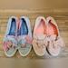 Converse Shoes | Converse Chuck Taylor All Star Women's Knot Slip Flats 2 Pairs, Size Us 8 | Color: Blue/Orange | Size: 8