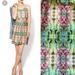 Anthropologie Dresses | Anthropologie Fit & Flare Dress Xs | Color: Green/Pink | Size: Xs