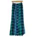 Free People Skirts | Free People Lausanne Convertible Maxi Skirt Blue Combo Size Xs Nwt | Color: Blue/Green | Size: Xs