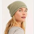 Free People Accessories | Nwt Free People Olive Knit Dreamland Beanie | Color: Green | Size: Os