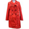 Michael Kors Jackets & Coats | Michael Kors Women's Red Short Trench Coat, Size Small Sku 1078 | Color: Red | Size: Small