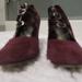 Nine West Shoes | Nine West Red Suede Shoes | Color: Purple/Red | Size: 10