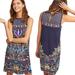 Anthropologie Dresses | Anthropologie Maeve Kira Floral Embroidered Tunic Dress Nwt | Color: Blue/Purple | Size: 0