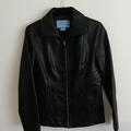 Nine West Jackets & Coats | Nine West Leather Jacket | Color: Black | Size: Sp
