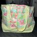 Lilly Pulitzer Bags | Guc Lilly Pulitzer Hard To Find Vintage Grand Armee Medium Tote Bag | Color: Green/Pink | Size: Os