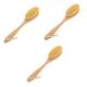 Warmhm 3pcs Beech Wood Bath Brush Back Brush Back Scrubber Body Bathing Tool Body Bathing Brush Exfoliating Bath Brush Bath Exfoliating Brush Back Clean Brush Body Brush Sisal Portable