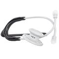 MDF MD One Stainless Steel Premium Dual Head Stethoscope, Black Tube, Whiteout Chestpieces-Headset, MDF777WO11