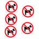 TEHAUX 5pcs Door Self-adhesive Signs Business Sign No Pets Allowed Sign for Business In Use Sign for Door Forbid Pet inside Sign Door Notice Sign Door Sign Touch Acrylic Not Allowed