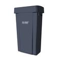 DIIDIIFF Outdoor trash can Recycling Bin with Swing Lid, 15.8/21.1 Gallons, Space Saving Slim Profile, Plastic Commercial Trash Can, Indoor/Outdoor Use Garbage can