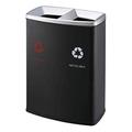 Trash Cabinet Indoor and Outdoor Classification Environmental Protection Trash Can Stainless Steel Commercial Grade Classified Trash Can Mall Park Elevator Double Barrel Trash Can 60 Liters Trash