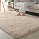 Guetto Rugs Living Room Large Soft Touch Rug Area Rugs for Bedroom Anti Slip Modern Super Soft Thick Pile Fluffy Shaggy Rug Non Shedding Shaggy Fluffy Rugs High Pile Carpets,Camel,200x250cm