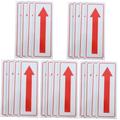 PartyKindom 20 Pcs Arrow Sign Metal Signs Direction Indication Signs Metal Directions Sign Directions Sign for Outdoor Left and Right Signs Reflective Sign Indoor Aluminum Alloy