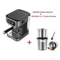 20 Bar 1200W Espresso Coffee Machine Instant Preheat Coffee Maker with Milk Frother Cafetera Cappuccino Hot Water Steam Coffee Machines (Color : CM6868 N BCG300, Size : AU)