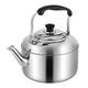 Hot Water Kettle Stainless Steel Tea Kettle Stovetop Whistling Teakettle Stainless Steel Tea Pot with Handle Stainless Steel Water Bottle (Size : 28X24X24CM)