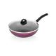 WBDHEHHD Deep Purple Frying Pan-Wok, Non-Stick Pan, Household Multi-Function Cooking Pot, Induction Cooker Gas Stove, Light Range Cooker 30CM