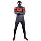 Halloween Mens Superhero Costume Cosplay Boys Black Suit Zentai Onesie Jumpsuit Dress Up Spandex for Adult (Black, Adult-M)