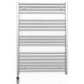 700mm Wide Chrome Electric Bathroom Towel Rail Radiator Heater With AF Thermostatic Electric Element UK Pre-Filled (700 x 1000 mm)