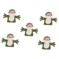 Abaodam 5 Pcs Frog Puppet Hand Puppet Toy Role Play Hand Pupp- Et Childrens Toys Puppets Finger Puppet Animal Hand Puppet Children’s Toys Frogs Hand Puppet Plush Parent-child Cartoon