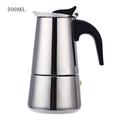 Coffee Tools Stainless Steel Coffee Maker Coffee Pot Moka Pot Geyser Coffee Makers Kettle Coffee Brewer Latte Percolator Stove Coffee Machines (Color : 300ml)