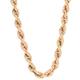 Jollys Jewellers Women's 9Carat Yellow & Rose Gold 16.25" Rope Chain/Necklace (3mm Wide) | One Of A Kind Ladies Necklace