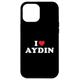 Hülle für iPhone 15 Plus Aydin Vorname Geschenk, I Heart Aydin I Love Aydin