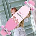 43"x9" Pro Skateboards for Beginners Complete 7 Layer Maple Standard Longboard Double Kick Concave Deck Tricks Skateboards for Kids Teens and Adults