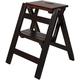 Wooden Step Stool Stepladders Wood Folding Step Stool For Adults Kitchen Small Ladders Multifunction Stepladder/Stairway Chair with 2 Steps for Home Library Folding Steps