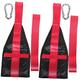 INOOMP 6 Pcs Gym Straps Sports Ab Strap Household Ab Sling Orange Bag Gym Accessory Muscle Building Strap Daily Use Workout Equipment Padded Workout Alloy Hanging Fitness Backswing