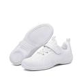 Cheerleading Shoes Velcro，Cheer Shoes for Girls WhiteBreathable Lightweight Cheerleading Competition Shoes School Yoga Gymnastics Training Shoes,White-35EU
