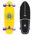 31" Professional Carving Skateboard, Street Surfing Pumpping Skateboard, Beginner Concave Cruiser Complete Board 7-Layer Maple, CX4 Truck,ABEC-11 Bearings