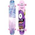 47" Pro Complete Skateboard 7 Layer Maple Longboard Double Kick Concave Standard Skateboards Flash Wheel Adult Tricks Skateboard For Beginner Birthday Gift