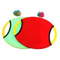 VICASKY 6 Sets Trampoline Dish Game Trampoline Ball Game Trampoline Paddle Ball Catch Ball Paddle Game Trampoline Disc Game Flying Disc Paddle Trampoline Toy Outdoor Red