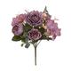 RWRAPS Artificial flowers Artificial Flowers Retro Silk Rose Bouquet Hydrangea Peony Vintage Bride Holding Fake Plants Home Wedding Decoration Accessories (Color : B) (C)