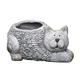 MIQXUAN Outdoor Garden Statue Garden simulation cat sculpture decoration flower pot garden gardening large potted plant, used for balcony living room lawn terrace decor ornaments