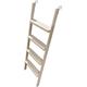 Bunk Bed Ladder, Bunked Ladder, Bunk Bed Ladder Wide Pedal Bunk Ladder Home Loft Bedroom Raised Beds With Adjustbale Hooks For Adults Kids (Color : White, Size : 1.55m/61 inch/5ft)