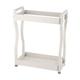 YLSZHY 2 Tier Coffee Bar Storage Rack, Multifunctional Stainless Steel Seasoning Organizer Shelf with Handles for Home Kitchen Countertop Office(30cm / 11.8in)