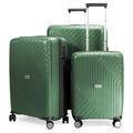 HAUPTSTADTKOFFER TXL - 3er Kofferset, TSA, Trolley-Set, 4 Rollen, Rollkoffer, EXTRA LEICHT, Reisekoffer, (S, M & L), Titan