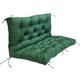 JhLwARes Porch Swing Cushion with Ties Garden Bench Cushion 2-3 Seater Waterproof Thicken 4" Patio Furniture Replacement Cushions Outdoor Lounger Loveseat Overstuffed Mats,Green-40x40In