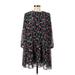Zara Casual Dress: Black Floral Motif Dresses - Women's Size Medium