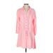 Melissa Odabash Casual Dress - Shirtdress: Pink Dresses - Women's Size X-Small