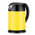 Electric Kettles,2Lportable Kettle 304 Stainless Steel Auto Shut-Off Boil-Dry Protection,BPA-Free,1800W Fast Boil Electric Tea Kettle Keep Warm Function, Lemon Yellow Full moon vision