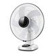 GUHPZA Rechargeable Fan, Table Fan, Camping Fan, Travel Fan, Battery Operated, 7-12 H Running Time, Standing Fan, Oscillating Cooling (White)