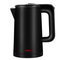 Electric Kettle, 0.8L Double Wall 100% Stainless Steel Bpa-Free Cool Touch Tea Kettle, Auto Shut-Off & Boil-Dry Protection, Keep Warm, 1000W Fast Boiling,White,Black (Black) Full moon vision