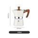 BAFFII Aluminum Coffee Pots Moka Pot Coffee Machine Espresso Geyser Coffee Maker Kettle Latte Stove Classic Coffeeware Filters Coffee Machines (Color : 150ML White)