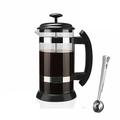 High Borosilicate Glass 1000ML French Press Coffee Maker House Coffee Brewer Milk Foam Frother Barista Tea Maker Coffee Machines (Color : FP-Black)